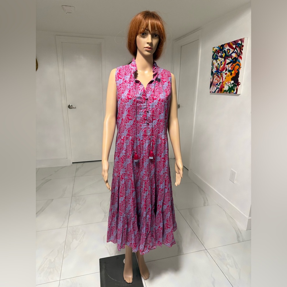 RUNGOLEE NWT! Floral Midi Dress in Pink and Blue